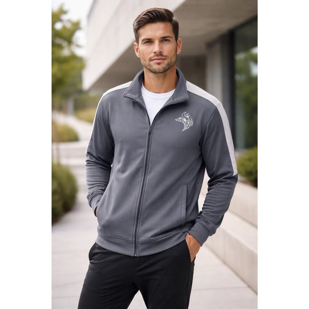 Augusta Sportswear Men’s Large Athletic Full Zip Jacket Minnesota Vikings NFL